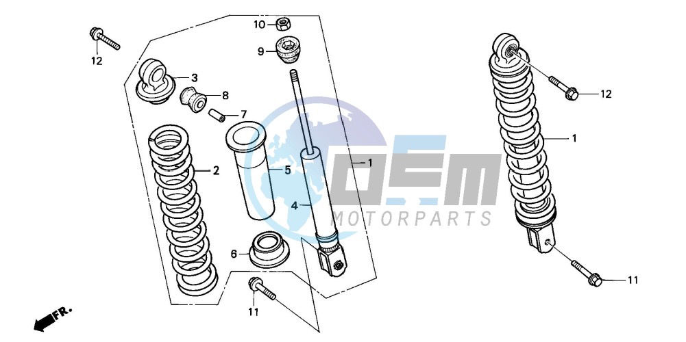 REAR CUSHION (CH125G/J/L/M/N/P/R)