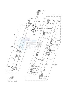 MT07 700 (1WS5) drawing FRONT FORK