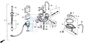 SJ50 BALI drawing CARBURETOR