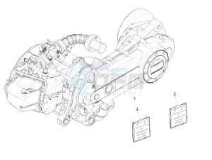 Liberty 50 iGet 4T 3V-2015-2017 (EMEA) drawing Engine, assembly