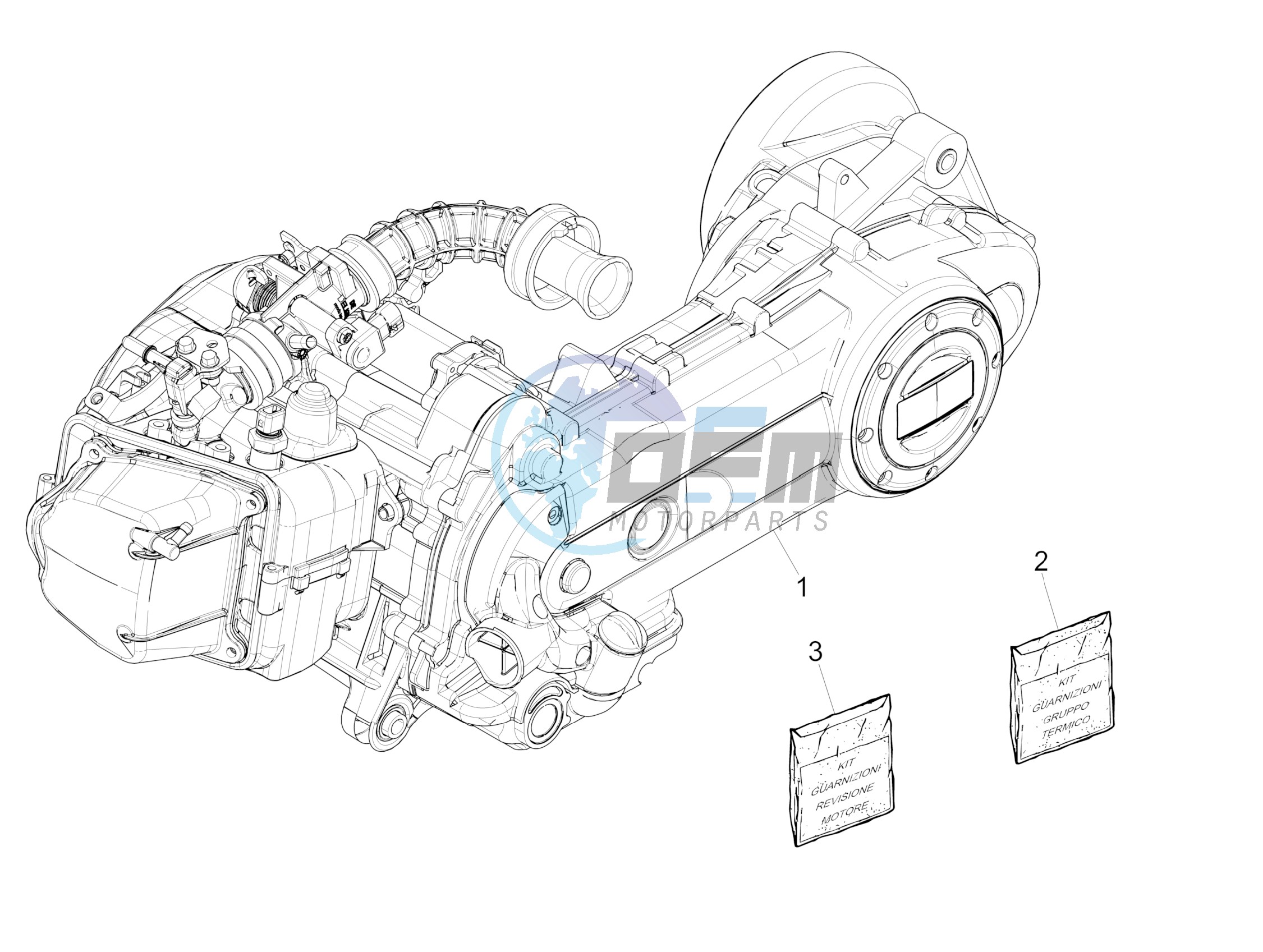 Engine, assembly