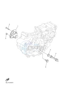 YZ450F (B111 B112 B113 B114) drawing OIL PUMP