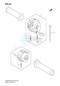 GSX650F (E3-E28) Katana drawing HANDLE SWITCH