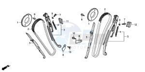 VT750CA drawing CAM CHAIN