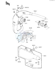 KXT 250 A [TECATE] (A2) [TECATE] drawing MUFFLER -- 85 A2- -