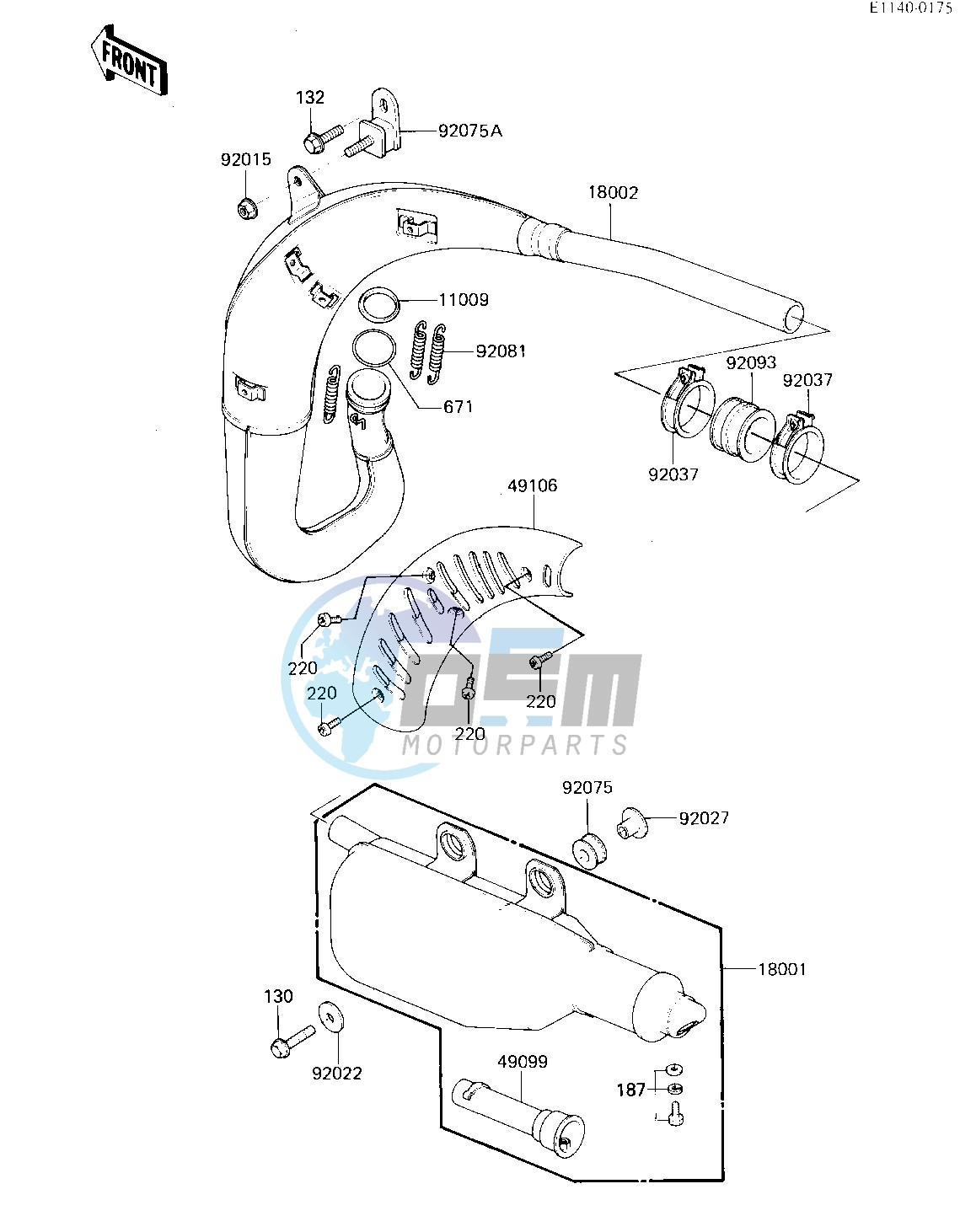 MUFFLER -- 85 A2- -