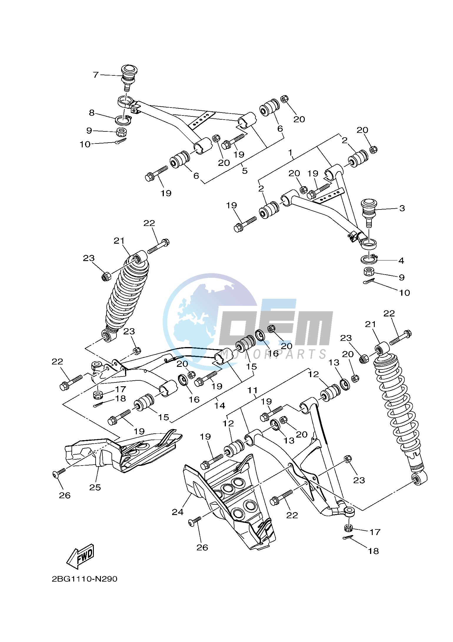 FRONT SUSPENSION & WHEEL