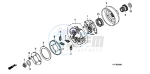 CB650FAG CB650F 6ED drawing STARTING CLUTCH