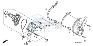 CBR1000RA9 Europe Direct - (ED / ABS) drawing WATER PUMP