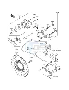 NINJA 300 ABS EX300BGF XX (EU ME A(FRICA) drawing Rear Brake