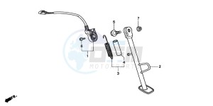 NSR125R drawing SIDE STAND