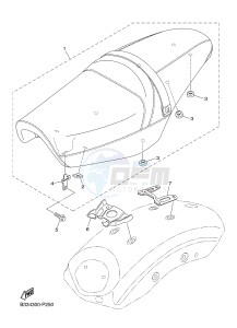 XVS950CR XVS950 CAFE RACER XV950 RACER 60TH ANNIV. (B33E) drawing SEAT