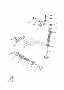 XT250 XT250N (B1UG) drawing VALVE