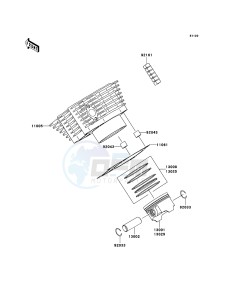 KVF360 4x4 KVF360A7F EU GB drawing Cylinder/Piston(s)