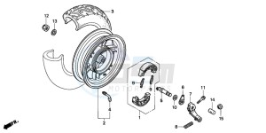 SFX50 drawing REAR WHEEL