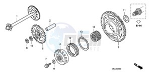 CBF10009 F / CMF drawing STARTING CLUTCH