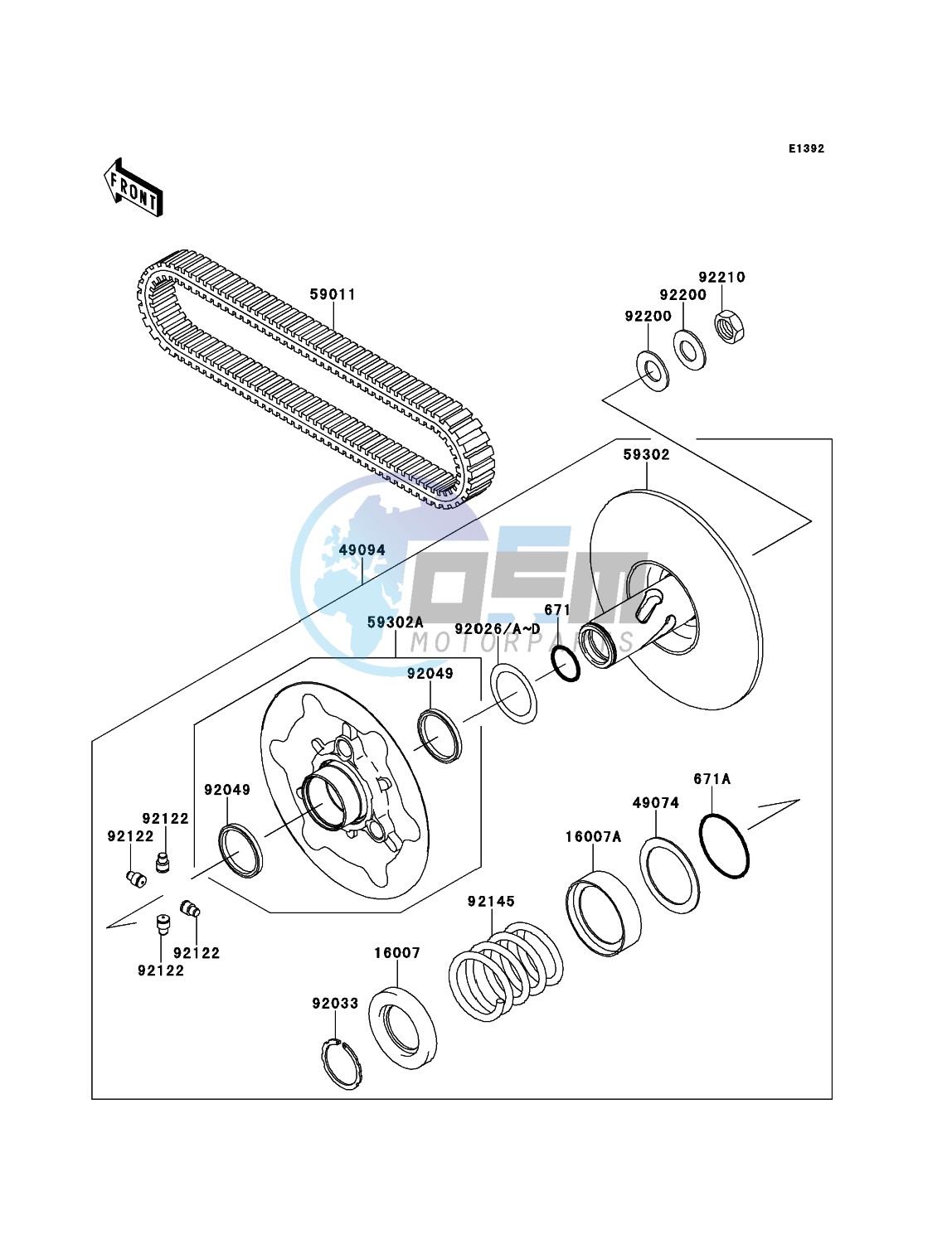 Driven Converter/Drive Belt