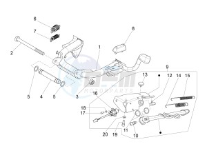 LT 125 4T 3V ie E3 (APAC) (In, Tw, TwI, Vt) drawing Stand/s