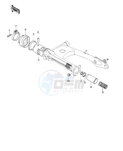 KZ 1000 E [SHAFT] (E1-E2) [SHAFT] drawing DRIVE SHAFT