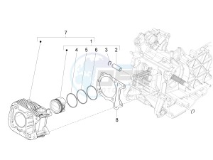 946 125 4T 3V ABS ARMANI (EMEA, APAC) drawing Cylinder-piston-wrist pin unit