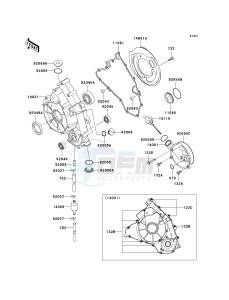 KVF 650 A [PRAIRIE 650 4X4] (A2) [PRAIRIE 650 4X4] drawing ENGINE COVER-- S- -