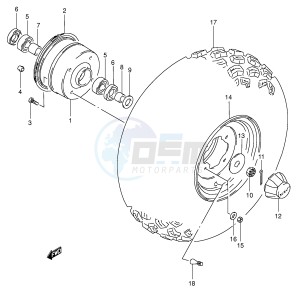 LT-F160 (P28) drawing FRONT WHEEL