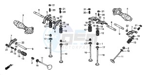 VT750DCB SHADOW SPIRIT drawing CAMSHAFT/VALVE