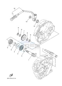 YB125 (2CS1) drawing STARTER