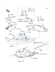 EX 650 A [NINJA 650R] (A6F-A8F) A7F drawing SEAT COVER