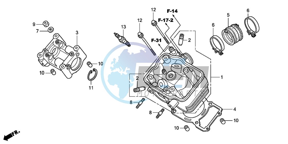 CYLINDER HEAD (CBR125R/RS/RW5/RW6/RW8)