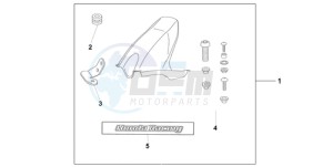 CBR1000RR9 Australia - (U / PSW) drawing HUGGER CANDY ACHILLES BLACK METALLIC