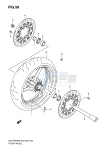 GSX-R600 (E3-E28) drawing FRONT WHEEL