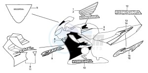 CBR600FR drawing STRIPE (CBR600F4)