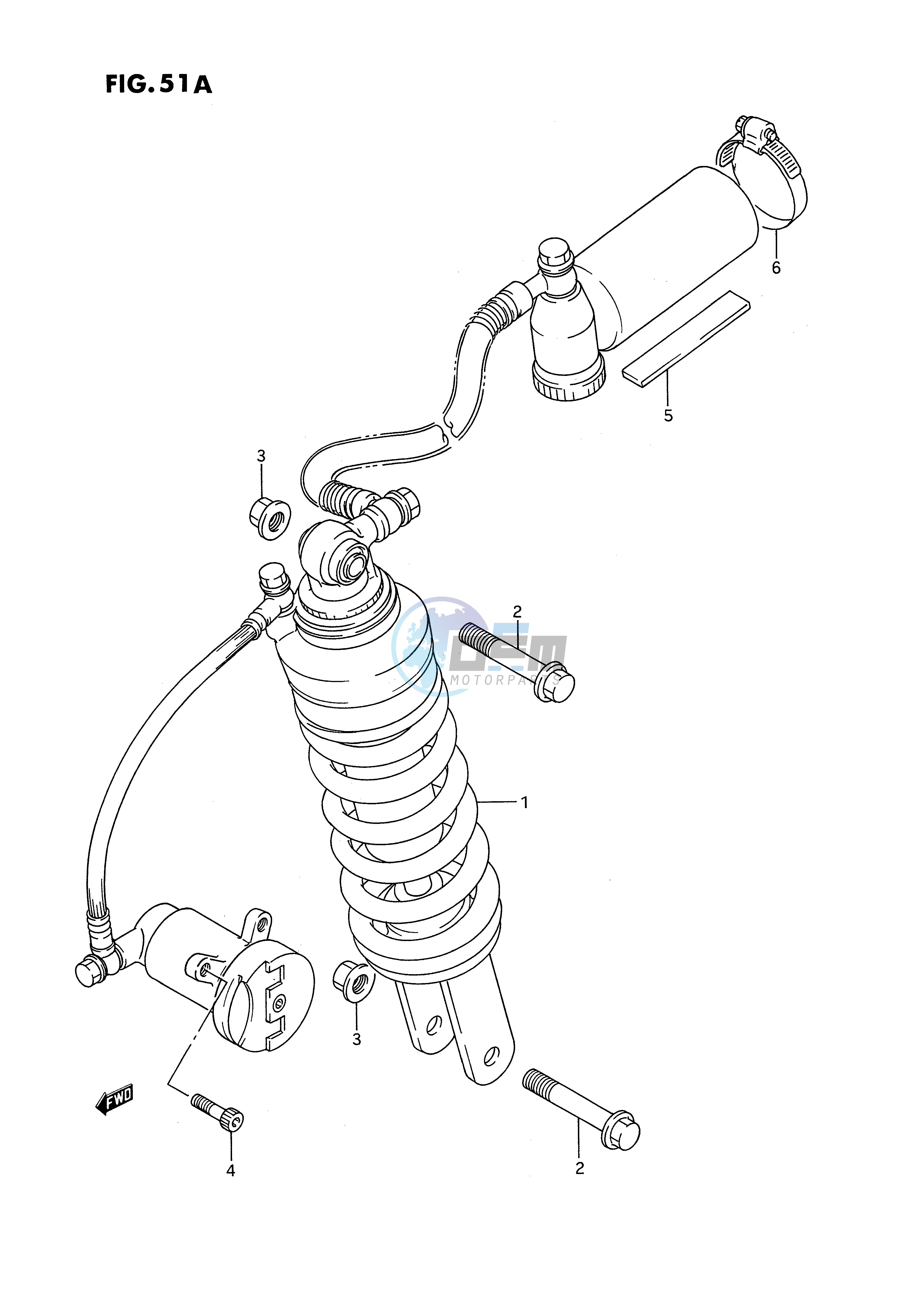 REAR SHOCK ABSORBER (MODEL K L M N P R)