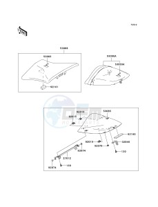 ZX 600 B [NINJA ZX-6RR] (K1) [NINJA ZX-6RR] drawing SEAT