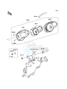 Z750 ZR750L8F GB XX (EU ME A(FRICA) drawing Meter(s)