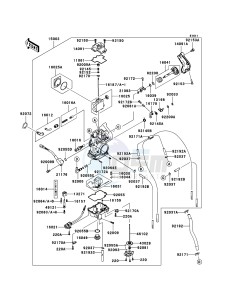 KX250F KX250-N2 EU drawing Carburetor