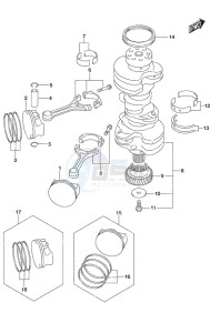 DF 350A drawing Crankshaft