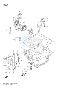 GSX1300R (E3-E28) Hayabusa drawing OIL PAN OIL PUMP