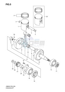 JR80 (P28) drawing CRANKSHAFT