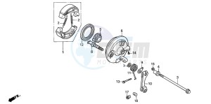 PK50M WALLAROO drawing FRONT BRAKE PANEL