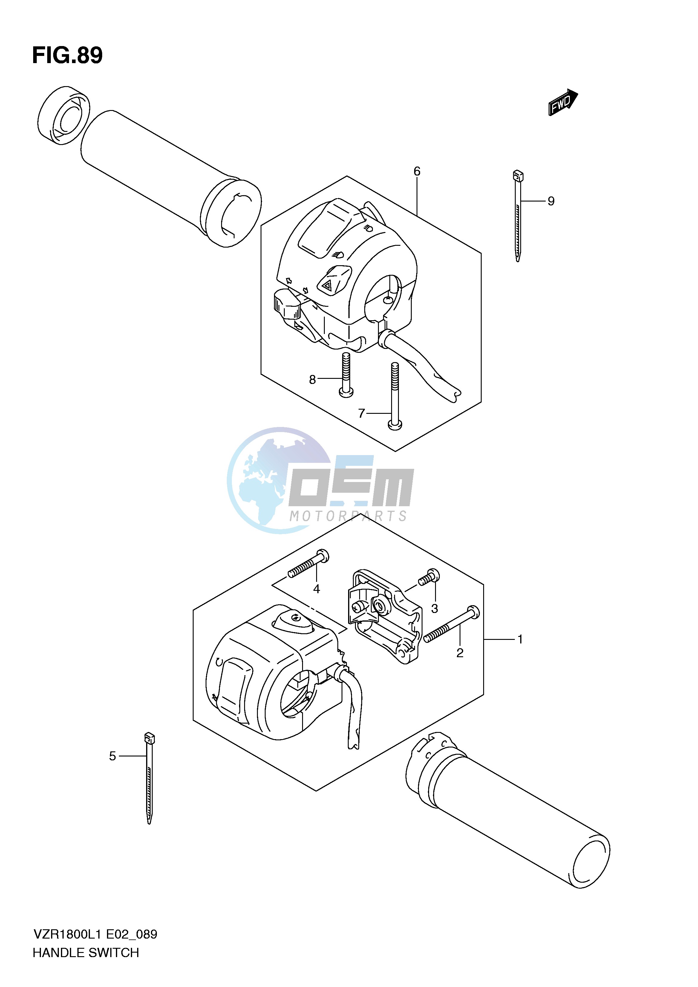 HANDLE SWITCH (VZR1800ZL1 E19)