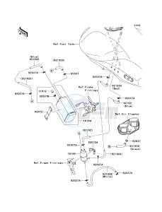 EX 650 C [NINJA 650R] (C9F) C9F drawing FUEL EVAPORATIVE SYSTEM-- CA- -