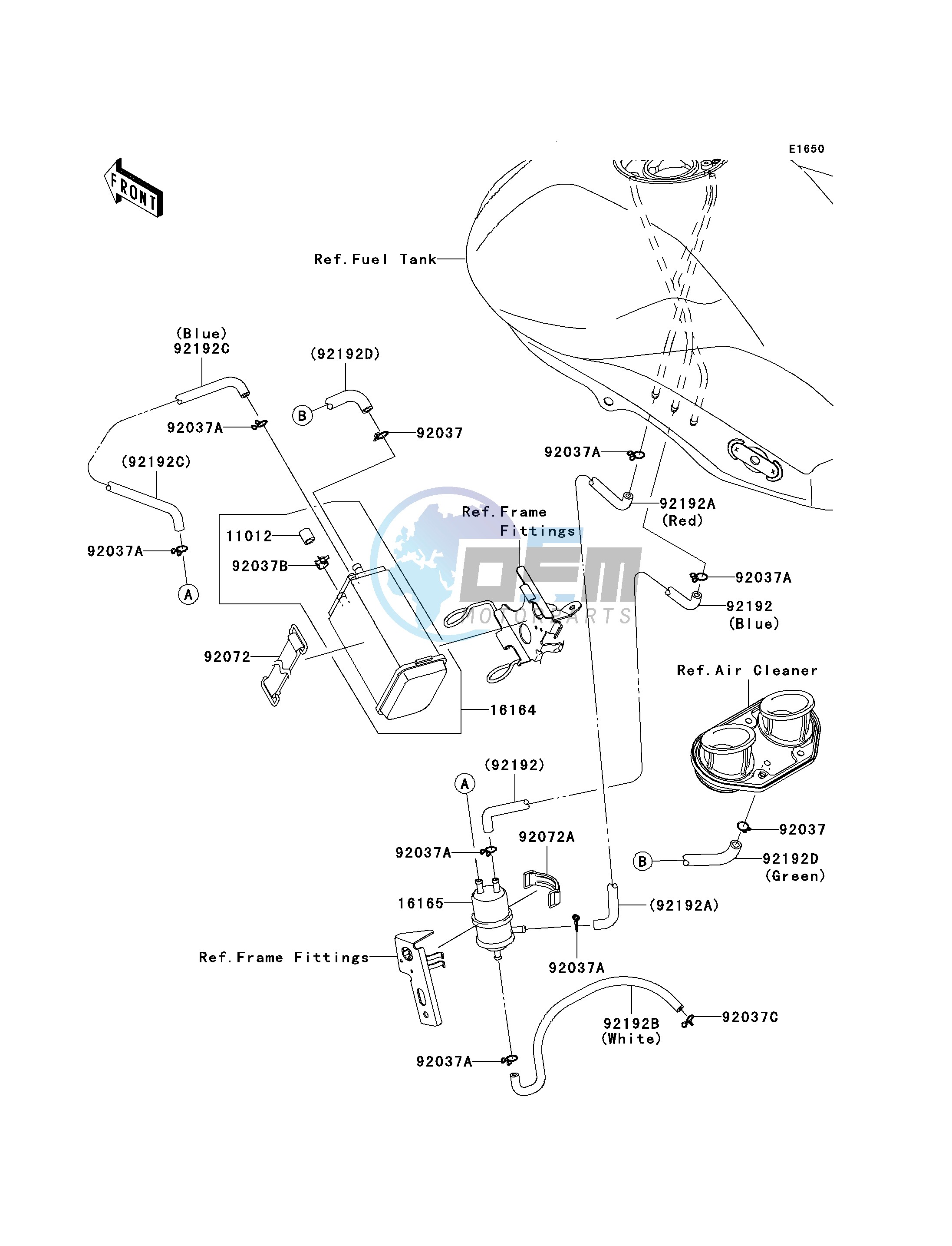 FUEL EVAPORATIVE SYSTEM-- CA- -