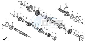 CBF600SA drawing TRANSMISSION (CBF600S8/SA8/N8/NA8)