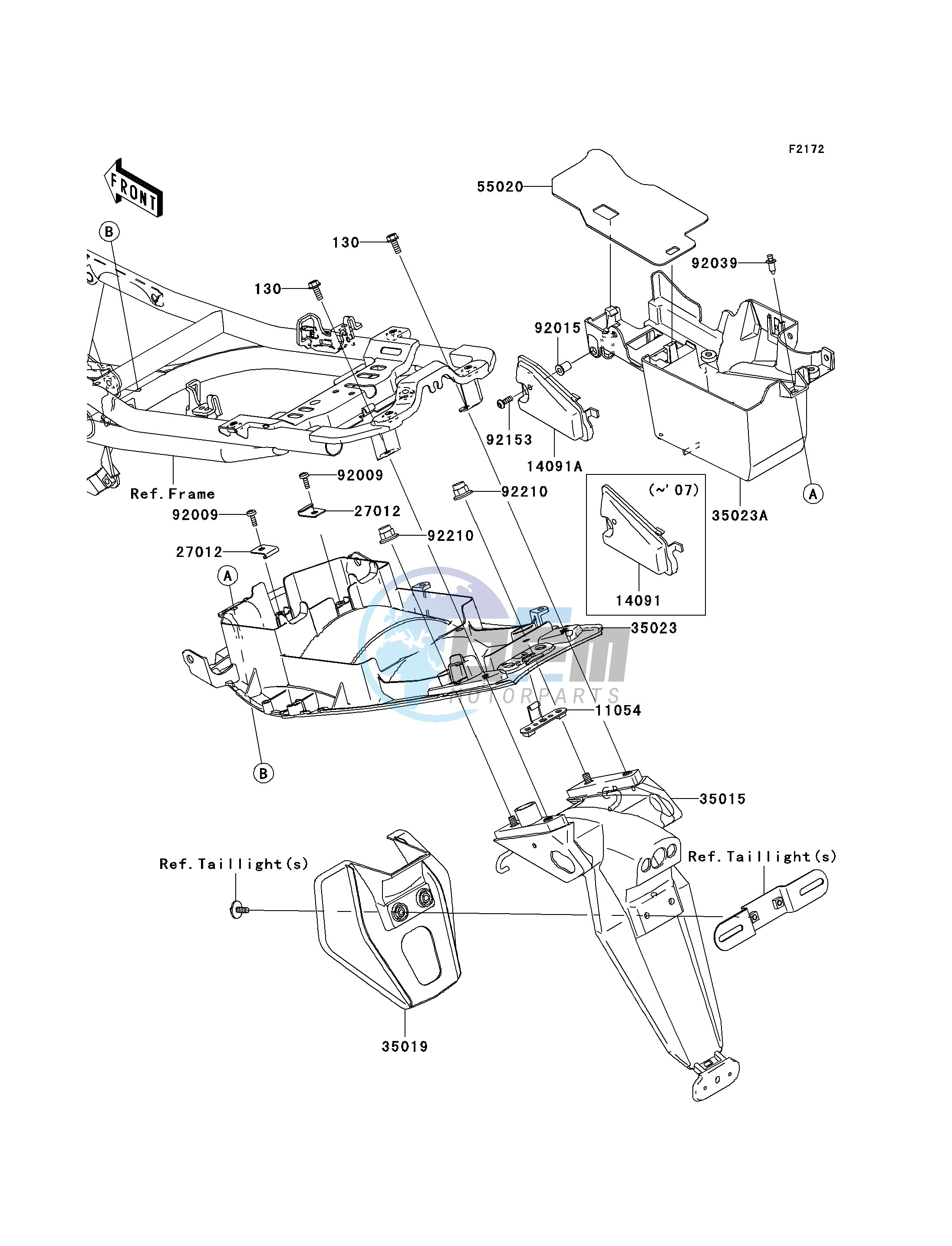 REAR FENDER-- S- -