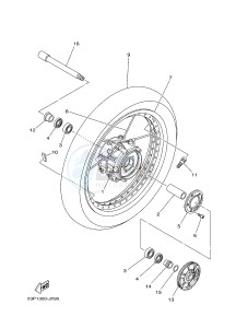 XT1200ZE SUPER TENERE ABS (BP91) drawing FRONT WHEEL