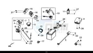 GTS 300I ABS (LN30W9-EU) (L7-M0) drawing ELECTRIC PART / GTS 300I ABS (LN30W9-EU) (L7-M0)