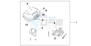 VFR8009 Europe Direct - (ED / MME TWO) drawing TOP BOX 45L