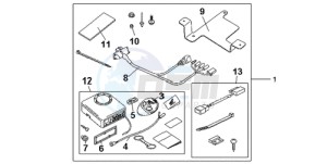 CB600F9 Europe Direct - (ED / 25K) drawing KIT ALARM SYS